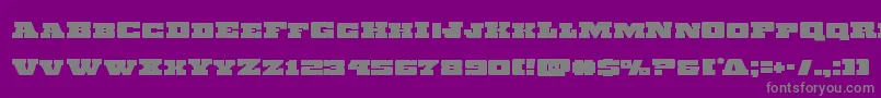 Chicagoexpress Font – Gray Fonts on Purple Background