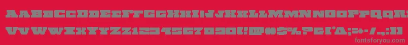 Chicagoexpress-Schriftart – Graue Schriften auf rotem Hintergrund