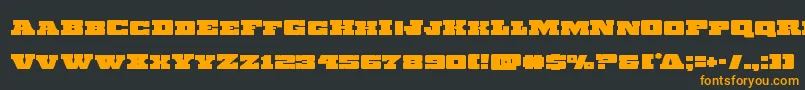 Chicagoexpress Font – Orange Fonts on Black Background