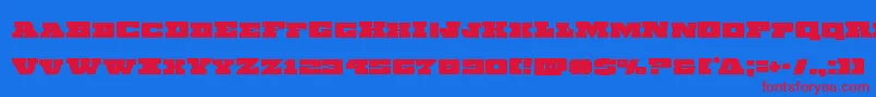 Chicagoexpress Font – Red Fonts on Blue Background