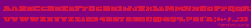 Chicagoexpress Font – Red Fonts on Purple Background