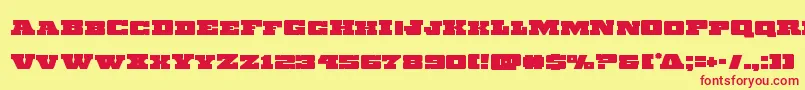 Chicagoexpress Font – Red Fonts on Yellow Background