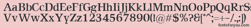 RustikaBold Font – Black Fonts on Pink Background