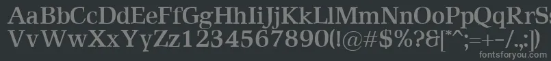 Шрифт RustikaBold – серые шрифты на чёрном фоне