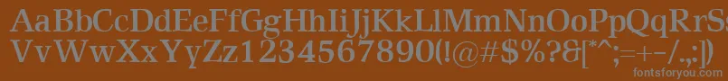 RustikaBold Font – Gray Fonts on Brown Background