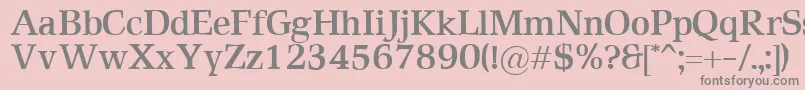 RustikaBold Font – Gray Fonts on Pink Background