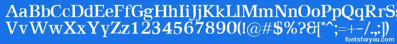 Шрифт RustikaBold – белые шрифты на синем фоне