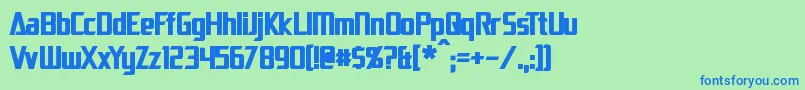 DaiAtlasBold Font – Blue Fonts on Green Background