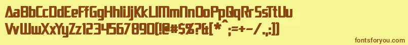 DaiAtlasBold Font – Brown Fonts on Yellow Background