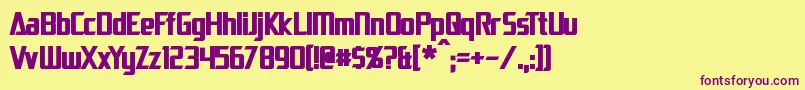 DaiAtlasBold Font – Purple Fonts on Yellow Background