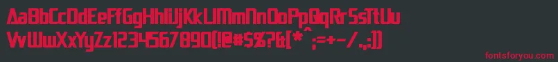 DaiAtlasBold Font – Red Fonts on Black Background