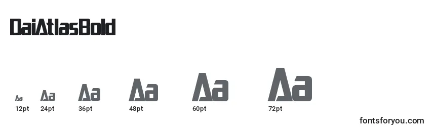 DaiAtlasBold Font Sizes