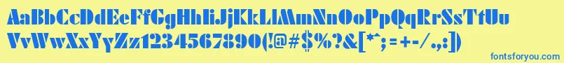 KudosPosterSsiPoster Font – Blue Fonts on Yellow Background