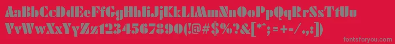 KudosPosterSsiPoster Font – Gray Fonts on Red Background