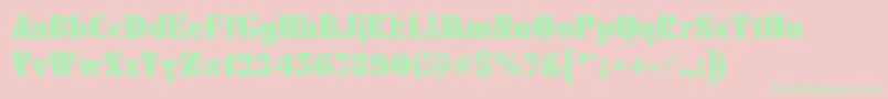 KudosPosterSsiPoster Font – Green Fonts on Pink Background