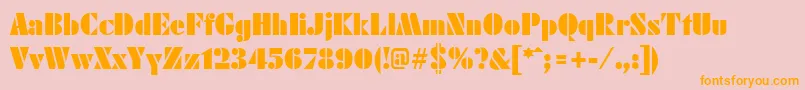 KudosPosterSsiPoster Font – Orange Fonts on Pink Background