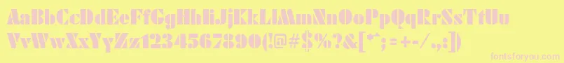 KudosPosterSsiPoster Font – Pink Fonts on Yellow Background