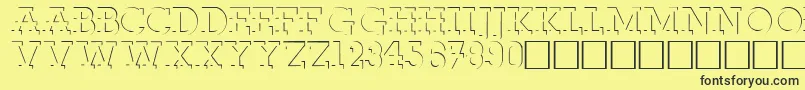 RobertoRegular Font – Black Fonts on Yellow Background