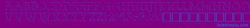 RobertoRegular Font – Blue Fonts on Purple Background