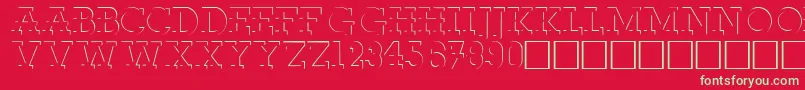 RobertoRegular Font – Green Fonts on Red Background