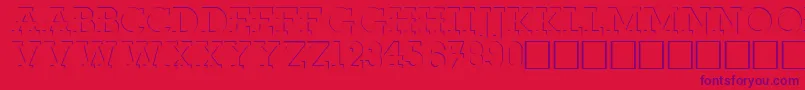 RobertoRegular Font – Purple Fonts on Red Background