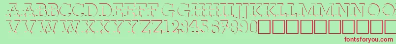 RobertoRegular Font – Red Fonts on Green Background