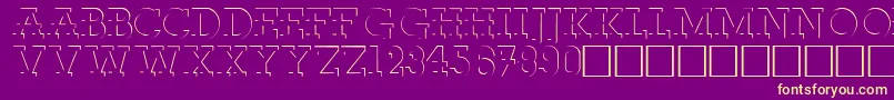 RobertoRegular Font – Yellow Fonts on Purple Background