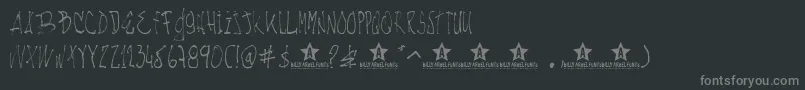 Nachotl Font – Gray Fonts on Black Background