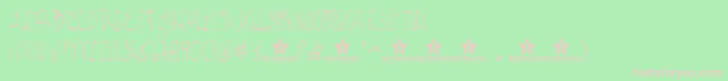 Шрифт Nachotl – розовые шрифты на зелёном фоне