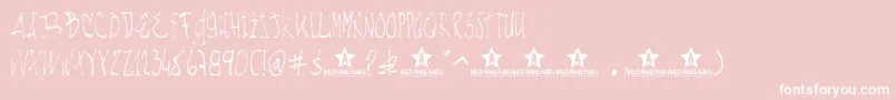 Nachotl Font – White Fonts on Pink Background