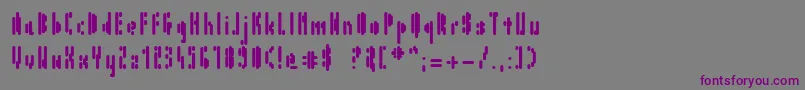 AirInSpace-fontti – violetit fontit harmaalla taustalla