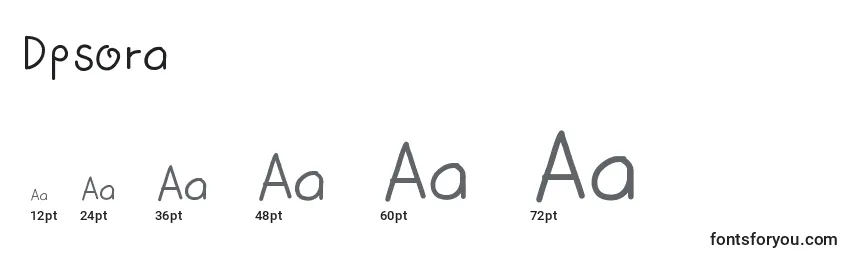 Dpsora Font Sizes