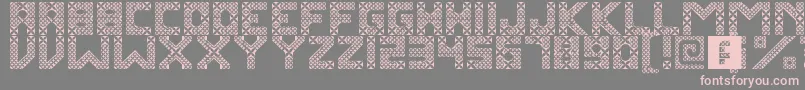 KawungTextile Font – Pink Fonts on Gray Background