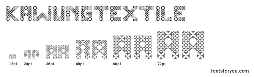 KawungTextile Font Sizes