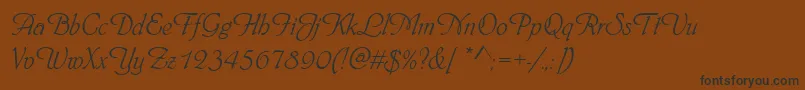 Phyllisd Font – Black Fonts on Brown Background