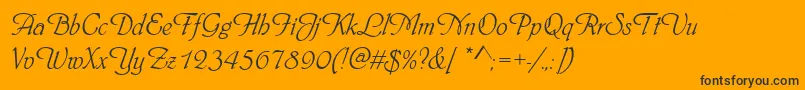Phyllisd Font – Black Fonts on Orange Background