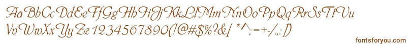 Phyllisd Font – Brown Fonts on White Background