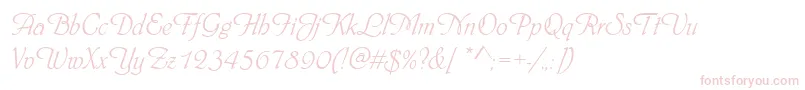 Phyllisd Font – Pink Fonts on White Background