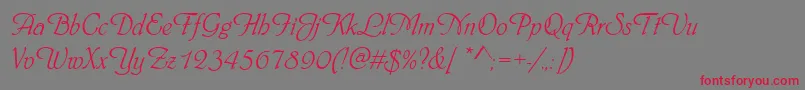 Шрифт Phyllisd – красные шрифты на сером фоне