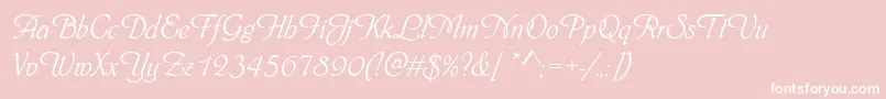 Phyllisd Font – White Fonts on Pink Background