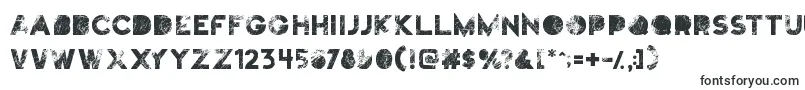 Шрифт Truskey – эродированные шрифты