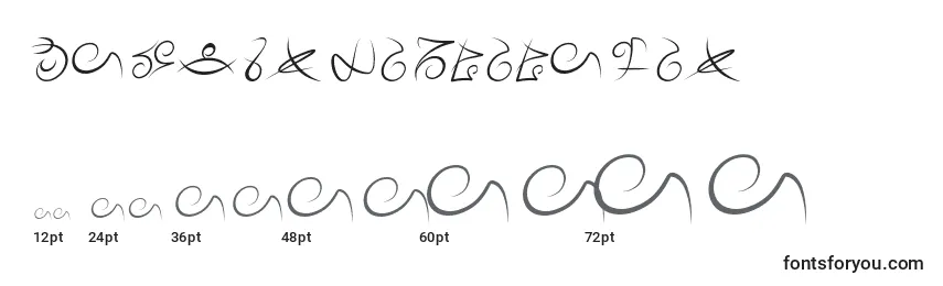 Größen der Schriftart MageScriptItalic