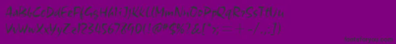 ChocitcTtLight Font – Black Fonts on Purple Background