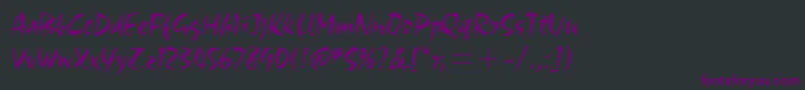 ChocitcTtLight Font – Purple Fonts on Black Background