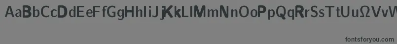 CmSansserifcondensedDemibold Font – Black Fonts on Gray Background
