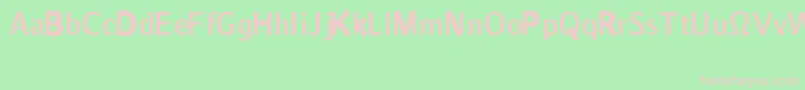 CmSansserifcondensedDemibold Font – Pink Fonts on Green Background