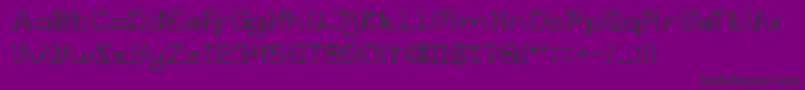 EverythingMore Font – Black Fonts on Purple Background