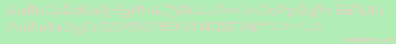 EverythingMore Font – Pink Fonts on Green Background
