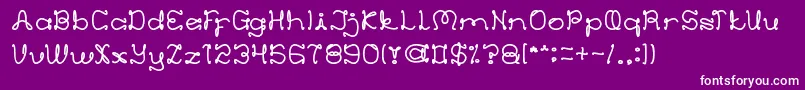 EverythingMore Font – White Fonts on Purple Background