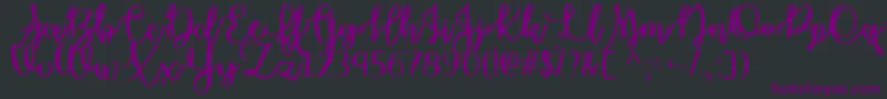 Шрифт OctoberMoonTtf – фиолетовые шрифты на чёрном фоне